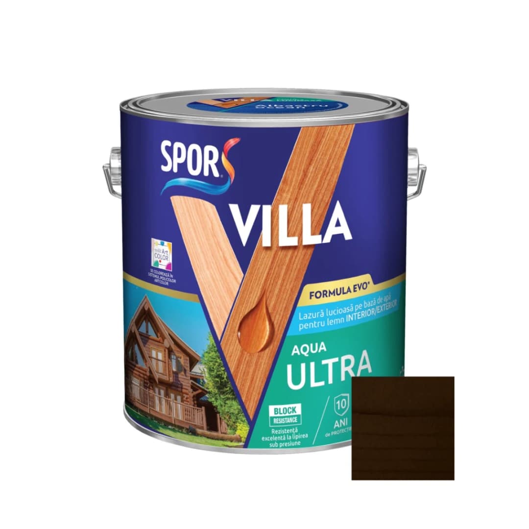 SPOR Villa ULTRA 0.75l STEJAR, lac lucios pe baza de apa