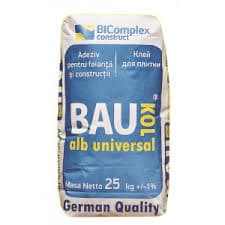 Adeziv BAUKOL ALB,25 kg, Universal ,pt Porcelonat