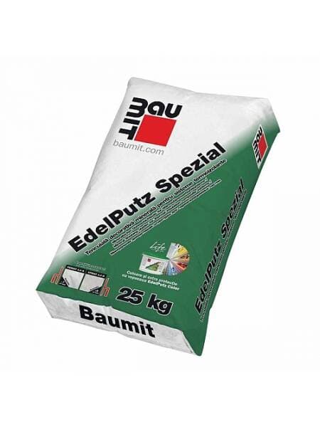 Baumit Tencuiala decor mineral Edelputz Special R 2,5 (scoarta de copac), 25 kg