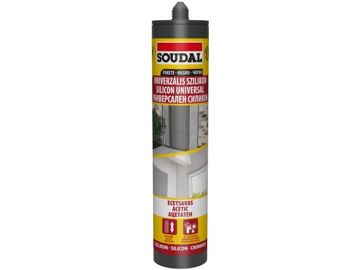 SOUDAL Silicon universal, negru 280ml 103414