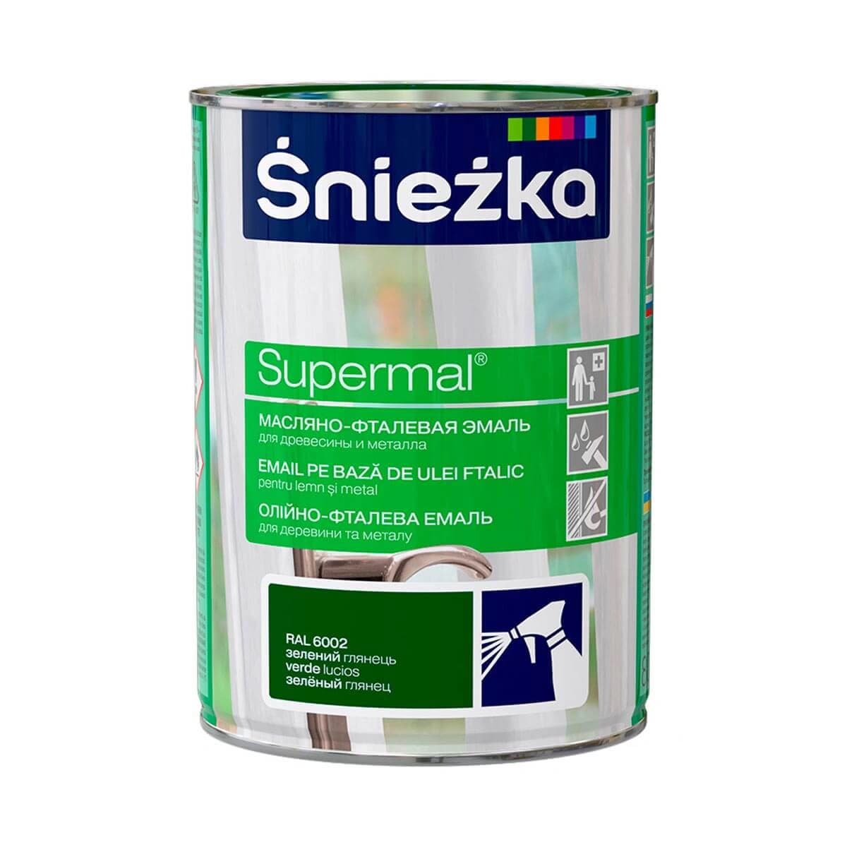 Supermal, 0,8 L, verde, vopsea email RAL 6002