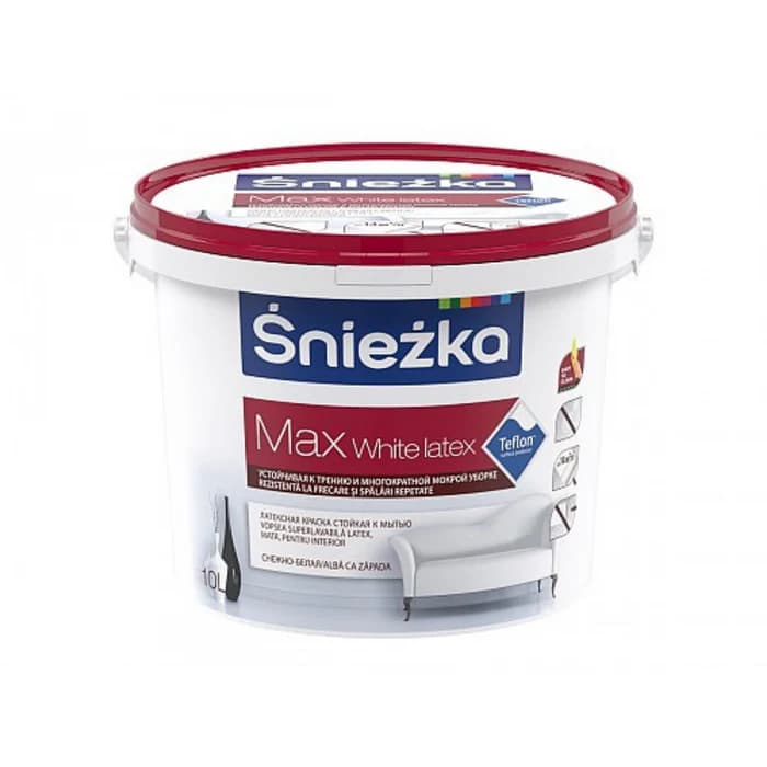 Sniezka Max White Latex 1L + culoare
