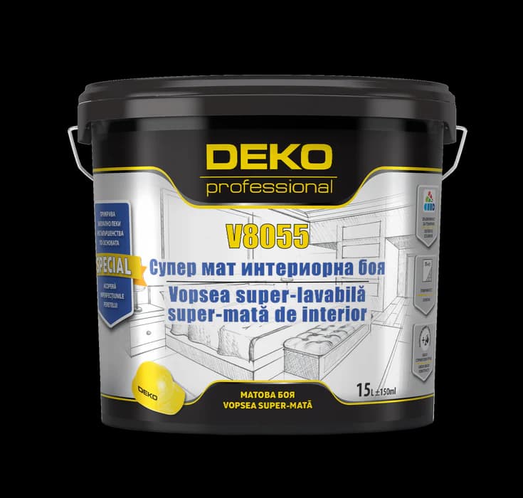 DEKO V8055 Super matt vopsea int PAS 15L