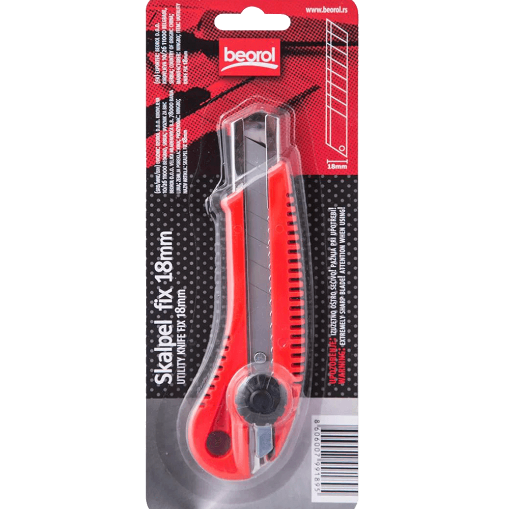 Cutit  retractabil 25mm Fix Beorol  655879